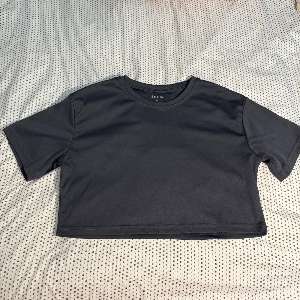 SHEIN Gray Crop Top